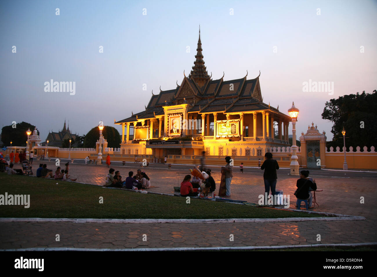 Royal Palace Phnom Penh Stockfoto