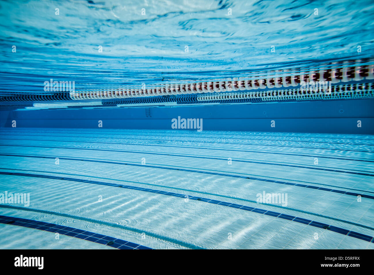 am Pool unter Wasser... Stockfoto