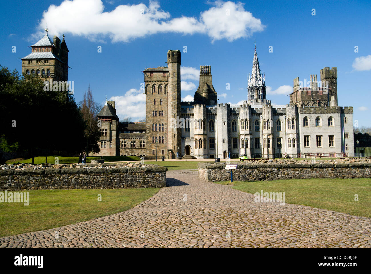 Schloss von Cardiff, Wales, Großbritannien. Stockfoto