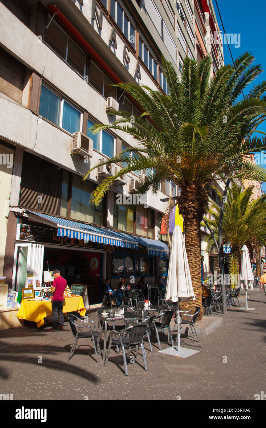 Avenida de Anaga-Straße vor der Hafenstadt Santa Cruz Teneriffa Insel der Kanarischen Inseln-Spanien-Europa Stockfoto