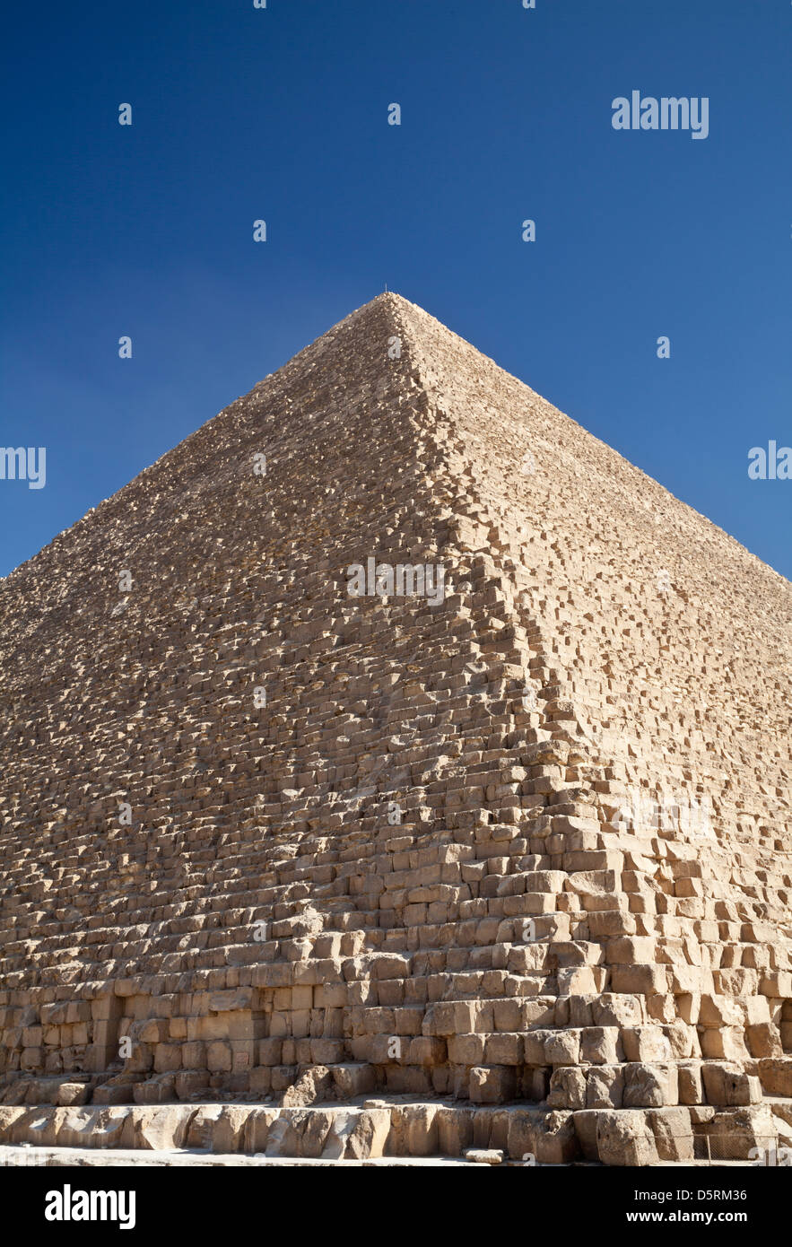 Große Pyramide von Cheops in Giza in Ägypten Stockfoto