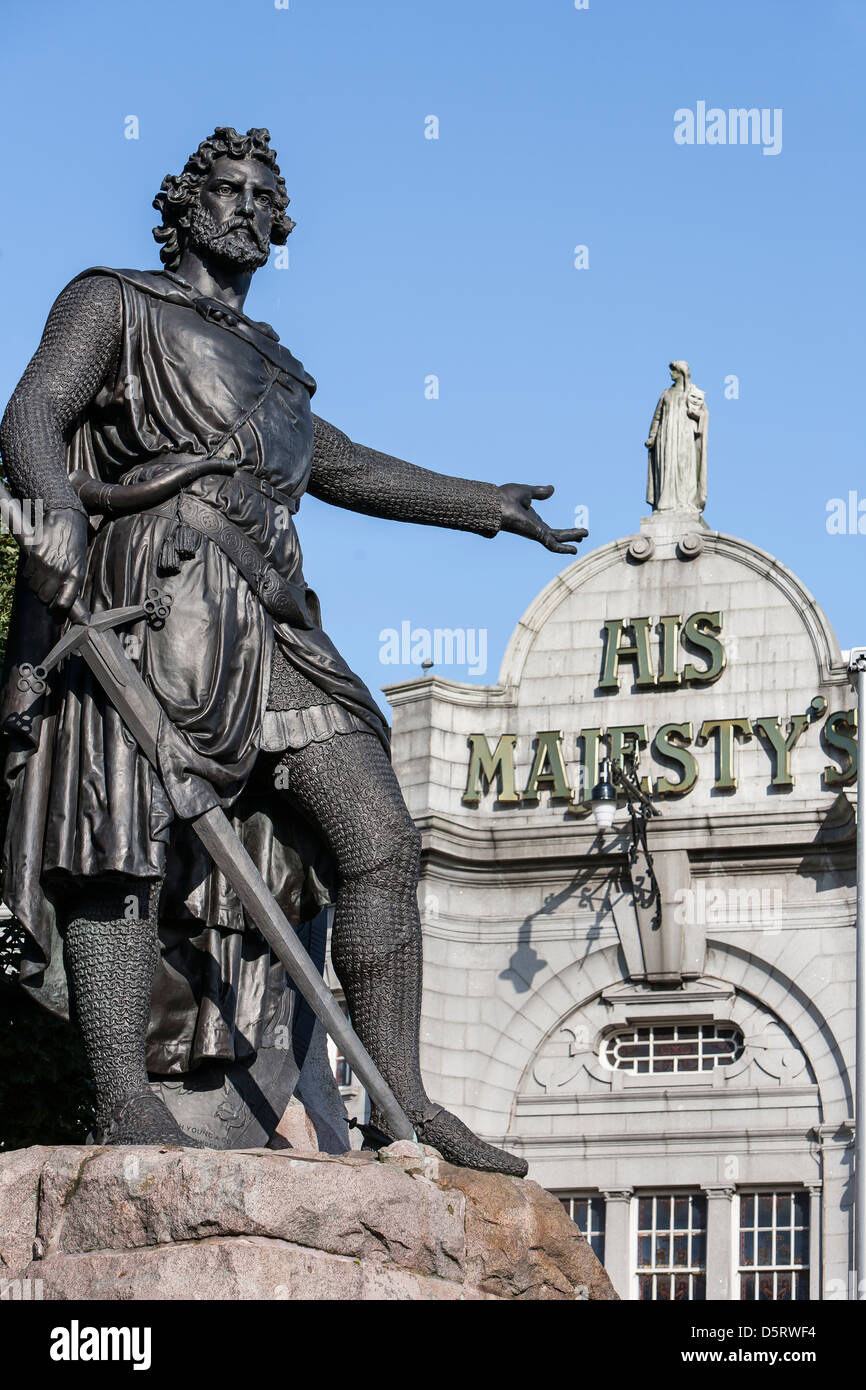 William Wallace Statue in Aberdeen, Schottland Stockfotografie Alamy