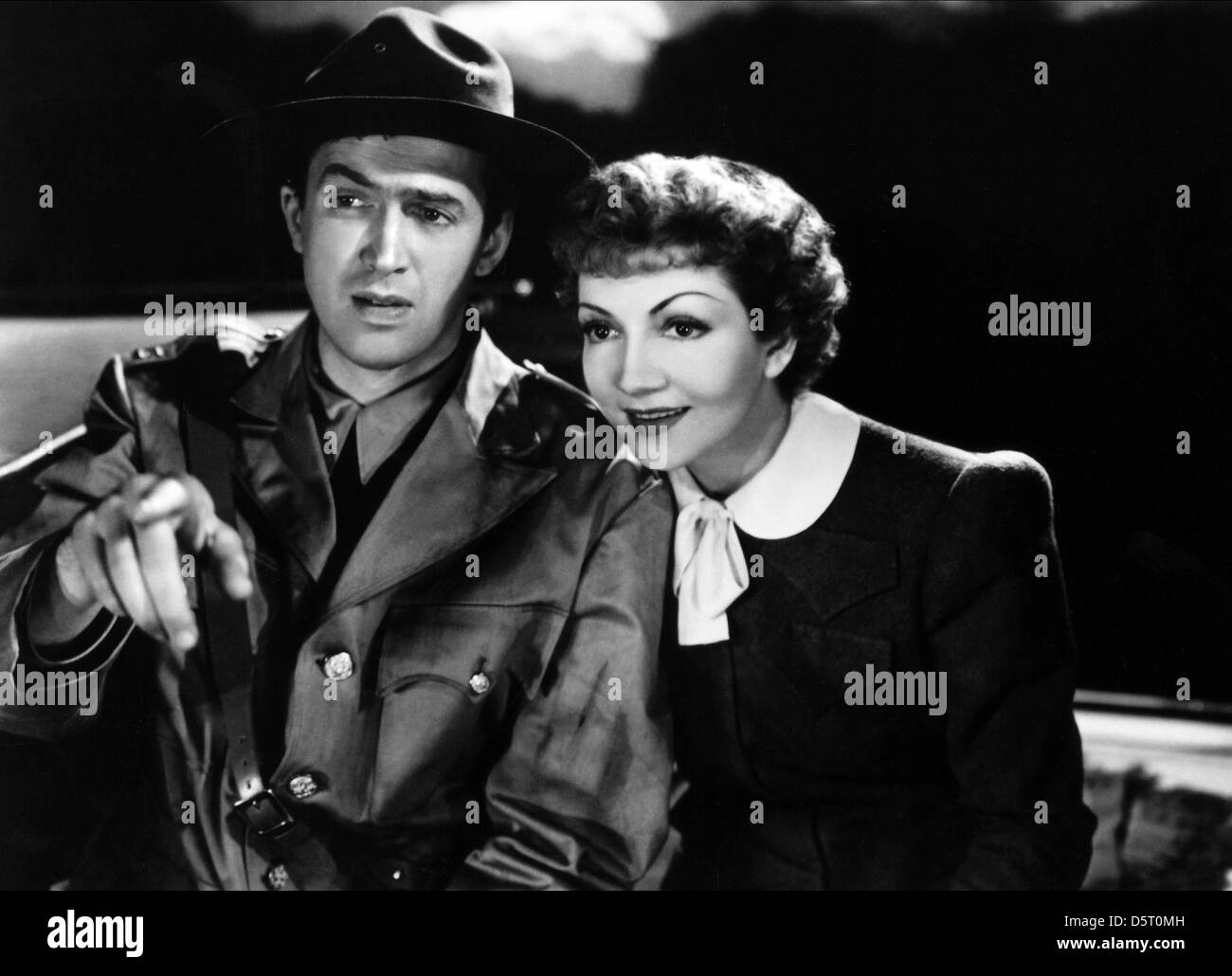 JAMES STEWART, CLAUDETTE COLBERT, ES IST EINE WUNDERBARE WELT, 1939 Stockfoto