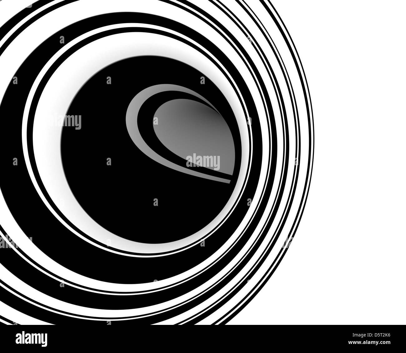 Abstrakt schwarz / weiß design Stockfoto