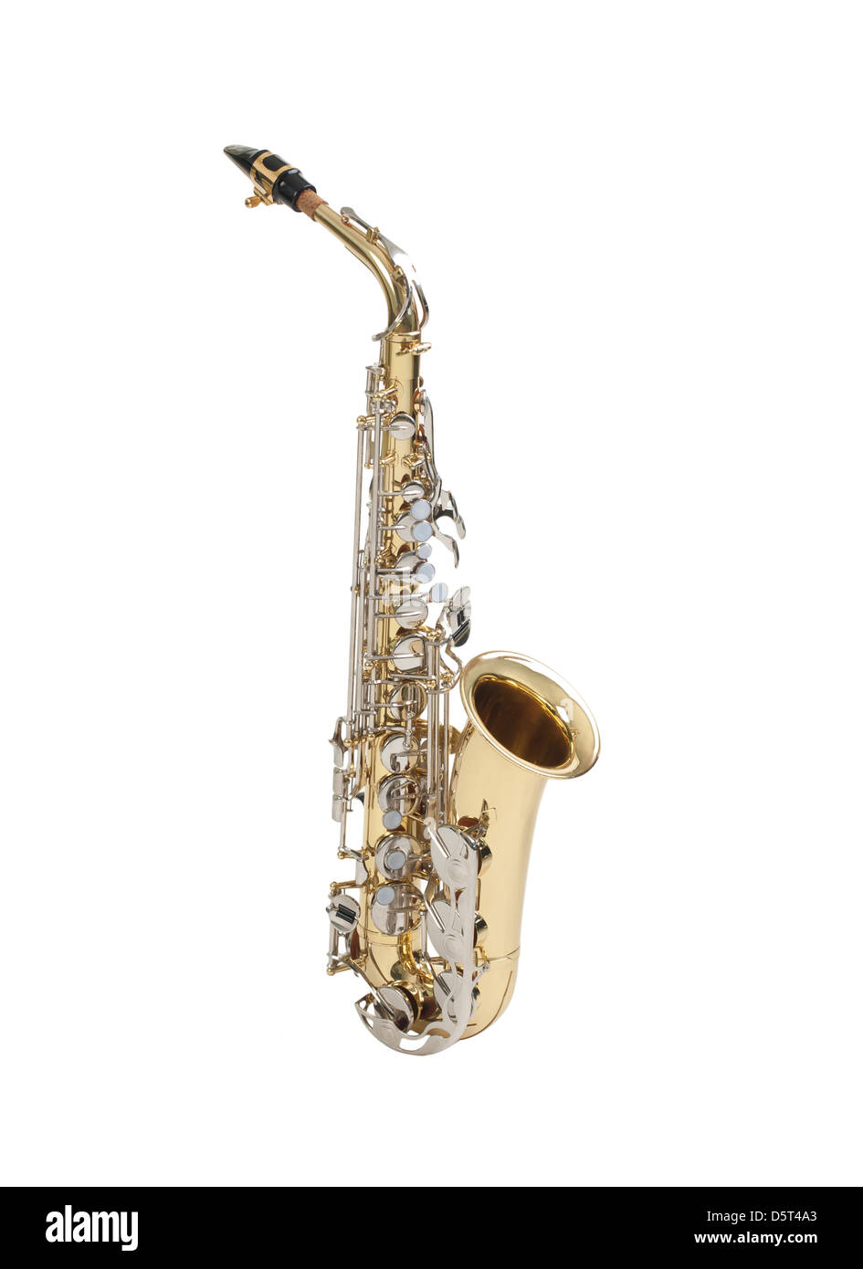 Alter und großer Klang des Saxophons Stockfoto