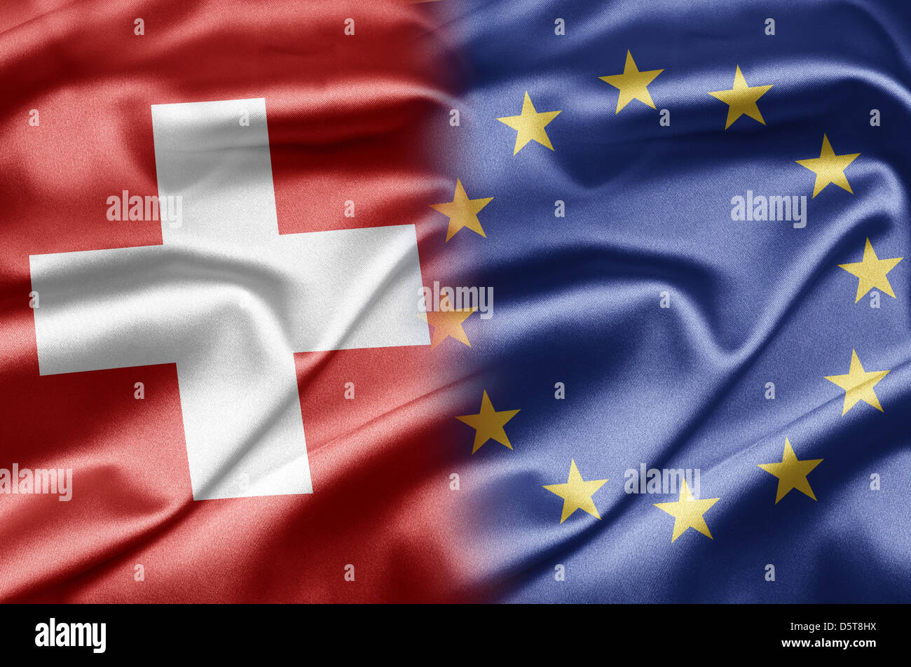 Flagge Eu Flagge Schweiz Stockfotos und -bilder Kaufen - Alamy