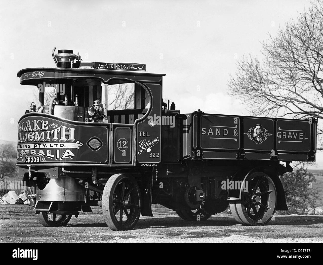 Atkinson Steam wagon 20er Jahre Stockfoto