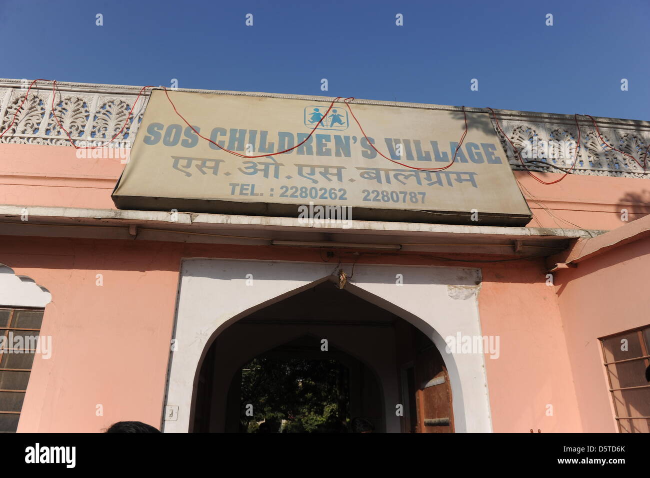 Blick auf das SOS-Kinderdorf Dorf von Jaipur, Indien, 12. November 2012. Indien hat die höchste Zahl der SOS-Kinderdörfer weltweit. Foto: Jens Kalaene Stockfoto