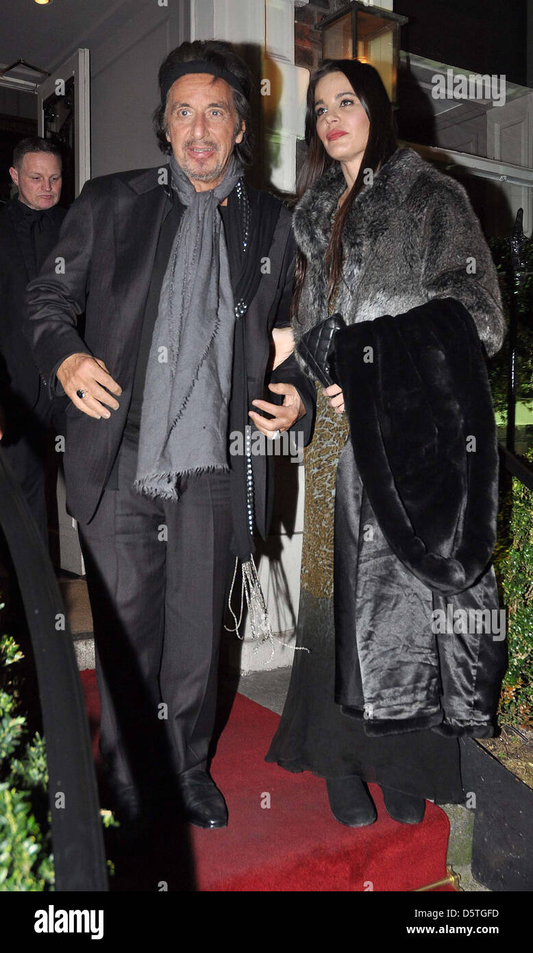 Al Pacino mit Lippen Lippenstift verschmiert, Freundin Lucila Sola The