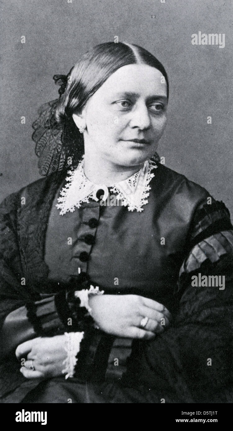 CLARA SCHUMANN (1819-1896), deutscher Pianist und Komponist Stockfoto