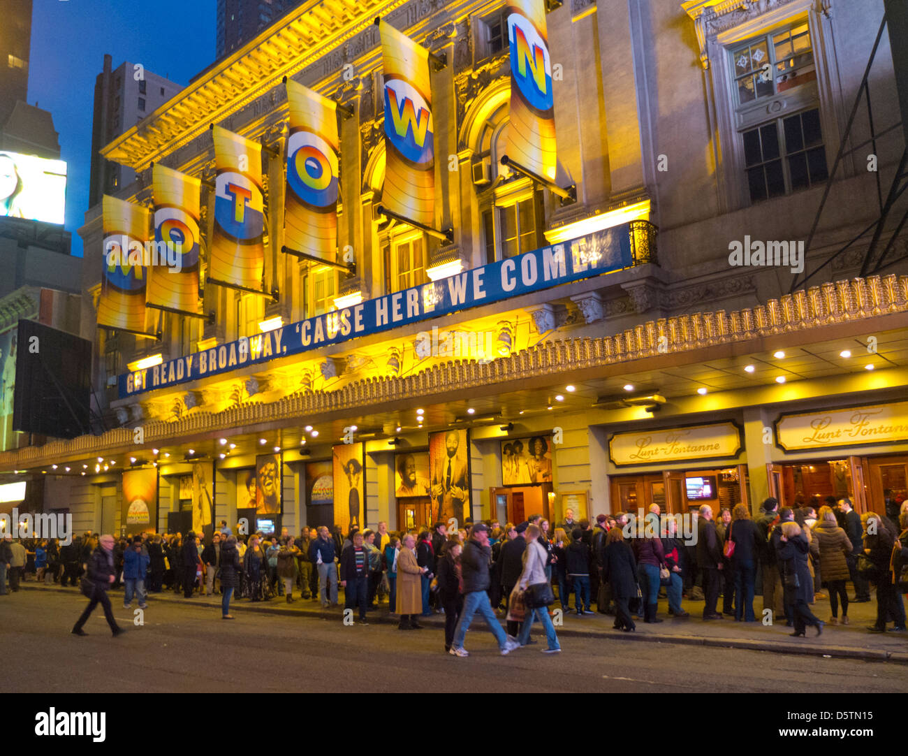 Lunt-Fontanne Theater am Broadway Stockfoto