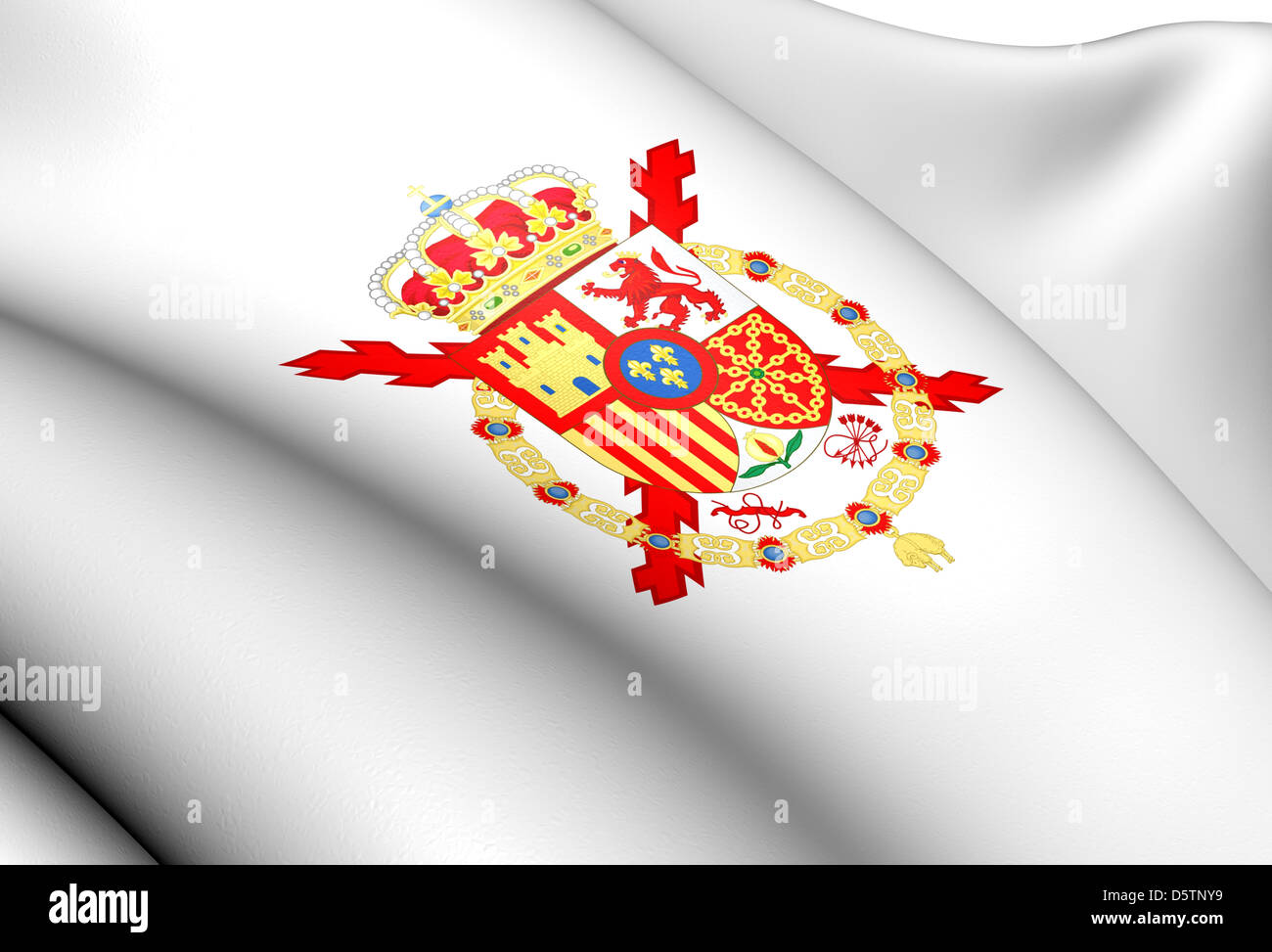 Wappen der spanischen Monarchen. Hautnah. Stockfoto