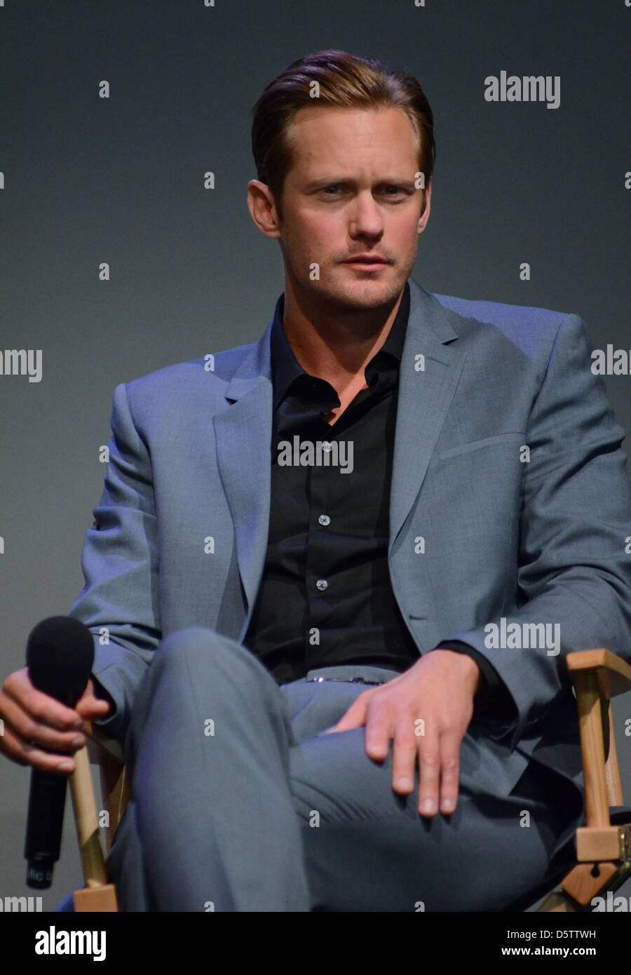 Alexander Skarsgard in Anwesenheit für Apple Store Soho präsentiert treffen die Filmemacher: Panel, Apple Store, Soho, New York zu trennen. Bildnachweis: Alamy Live NewsDerek Sturm/Everett Collection/Alamy Live-Nachrichten Stockfoto