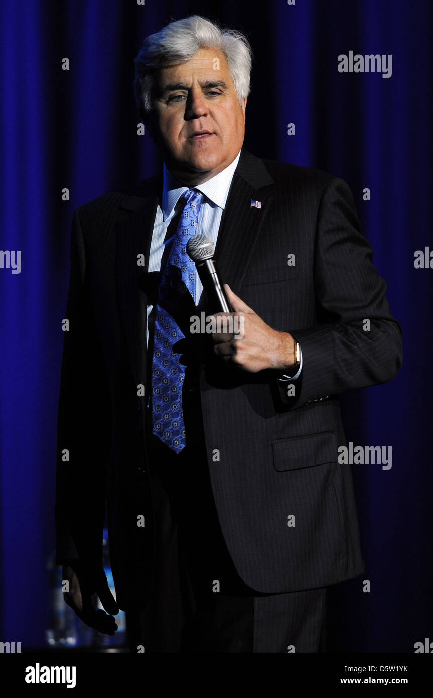 Jay Leno führt an der Seminole Hard Rock Hotel und Casino Hollywood, Florida - 08.03.12 Stockfoto