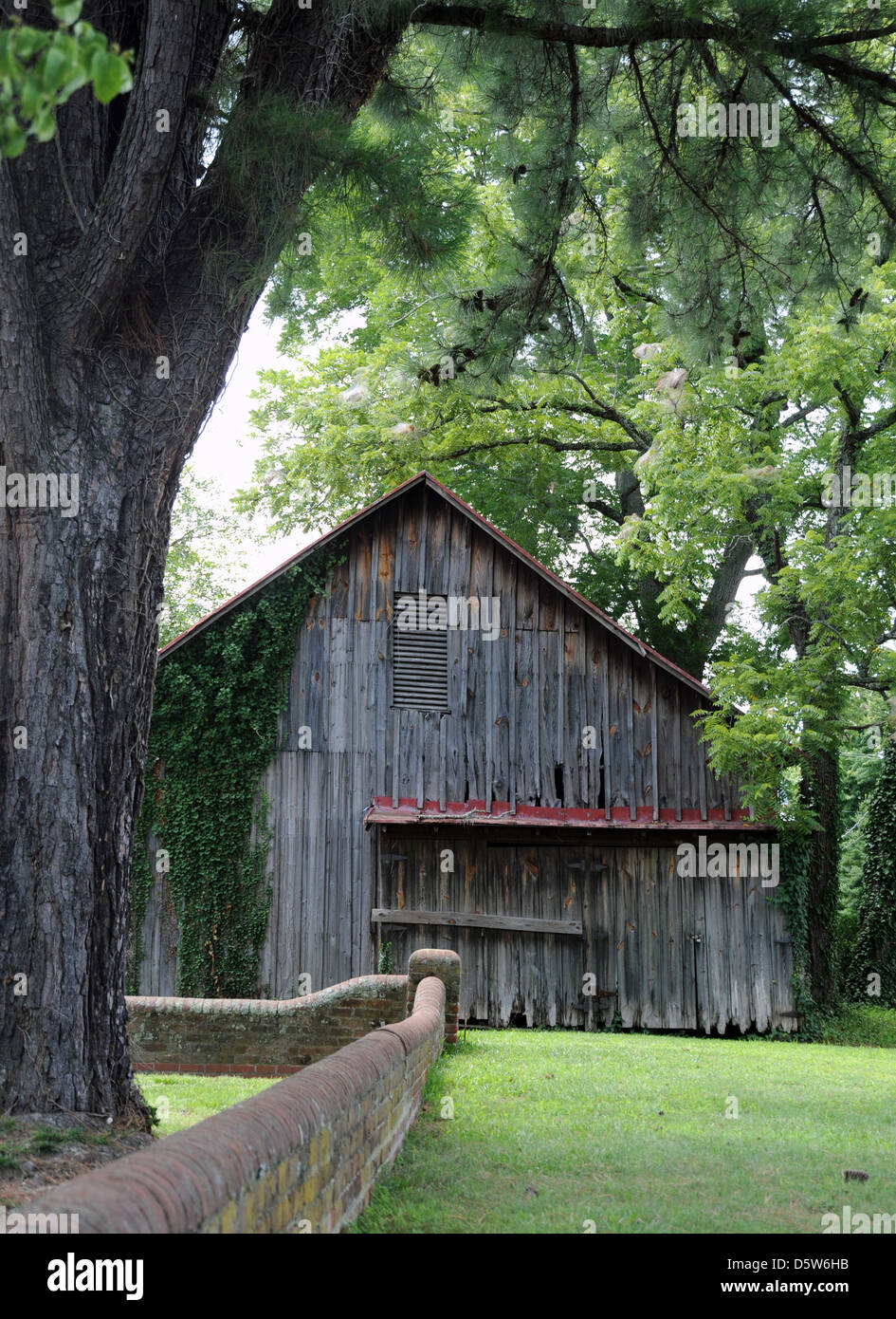 Urbanna Virginia Scheune in Middlesex County, Urbanna, Stall, Scheune, Stockfoto