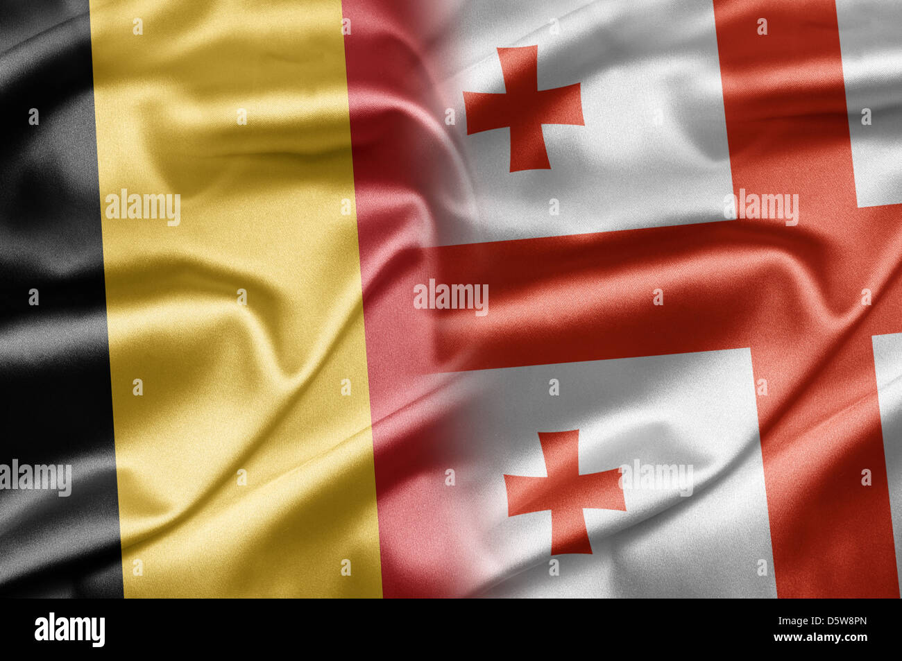 Belgien und Georgien Stockfoto