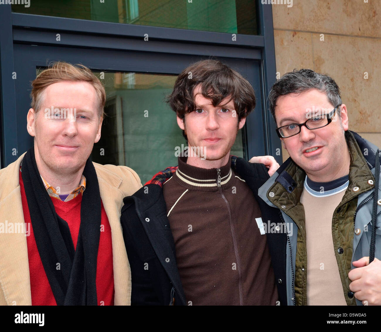 90er Jahre Indie-Band The Frank und Walters am Today FM Förderung ihrer neuen track "Indie Lovesong". Dublin, Irland - 14.02.12. Stockfoto 90er Jahre Indie-Band The Frank und Walters am Today FM Förderung ihrer neuen track "Indie Lovesong". Dublin, Irland - 14.02.12. Stockfoto