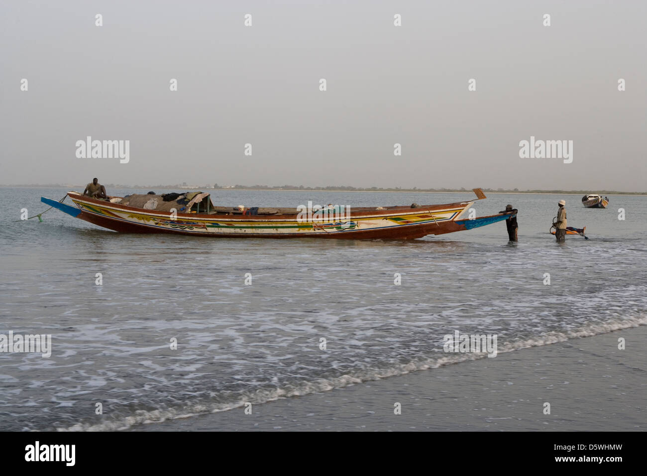 Gambia: Banjul - Fischerboot Stockfoto