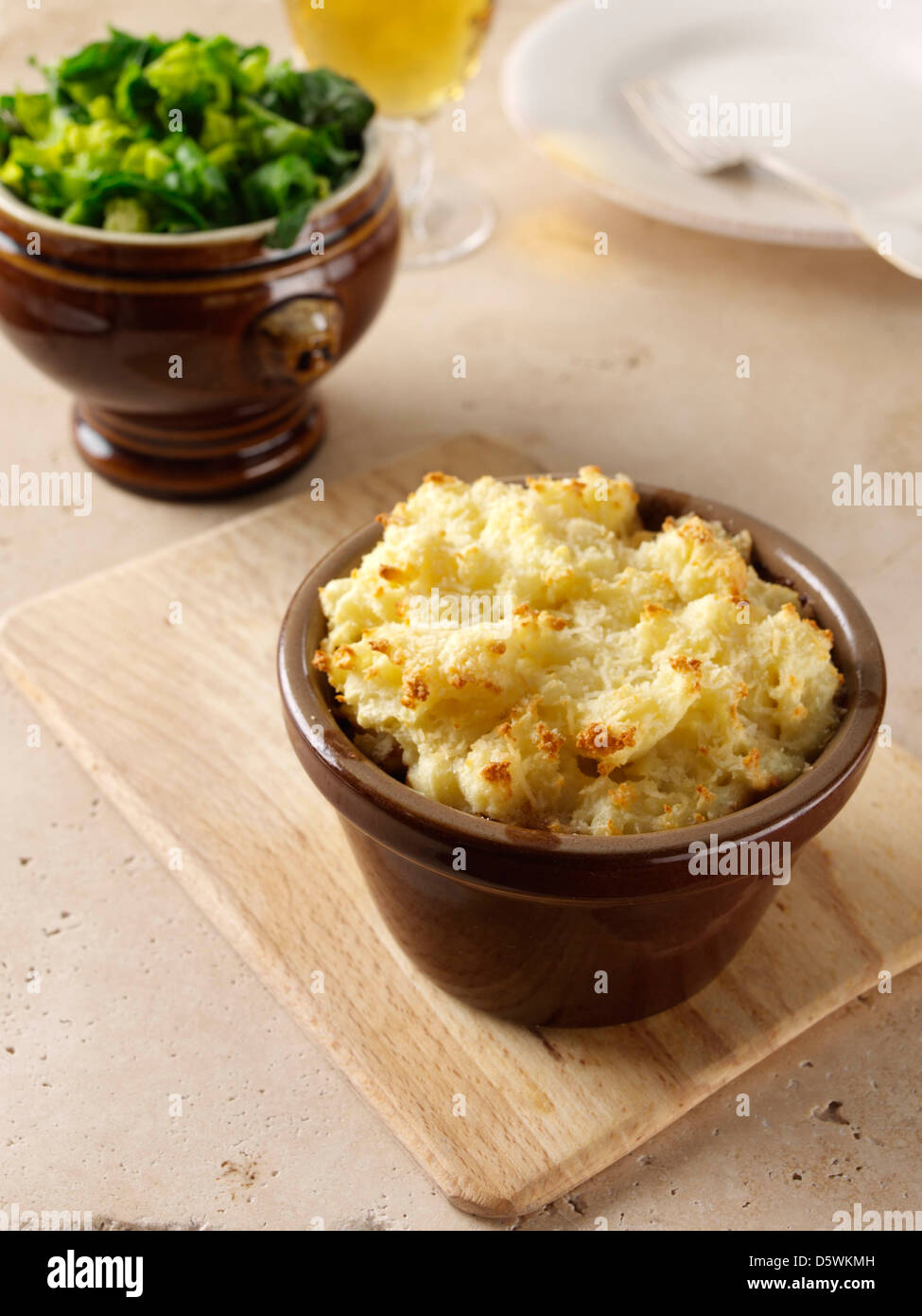 Einzelnen Cottage Pie vom Stockfoto