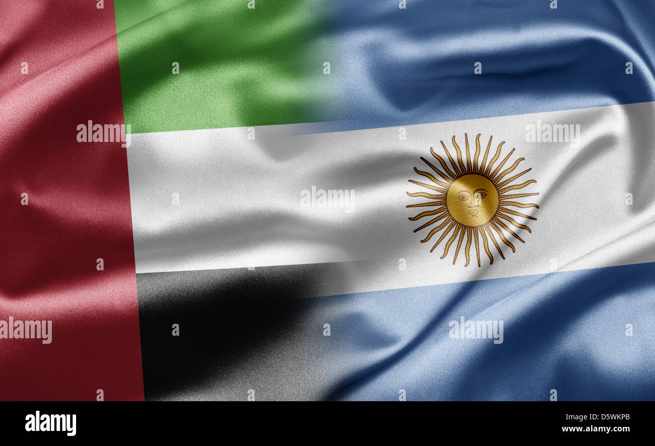 Vereinigte Arabische Emirate und Argentinien Stockfoto