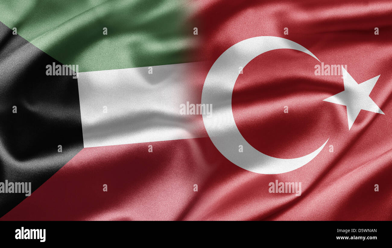 Kuwait und der Türkei Stockfoto