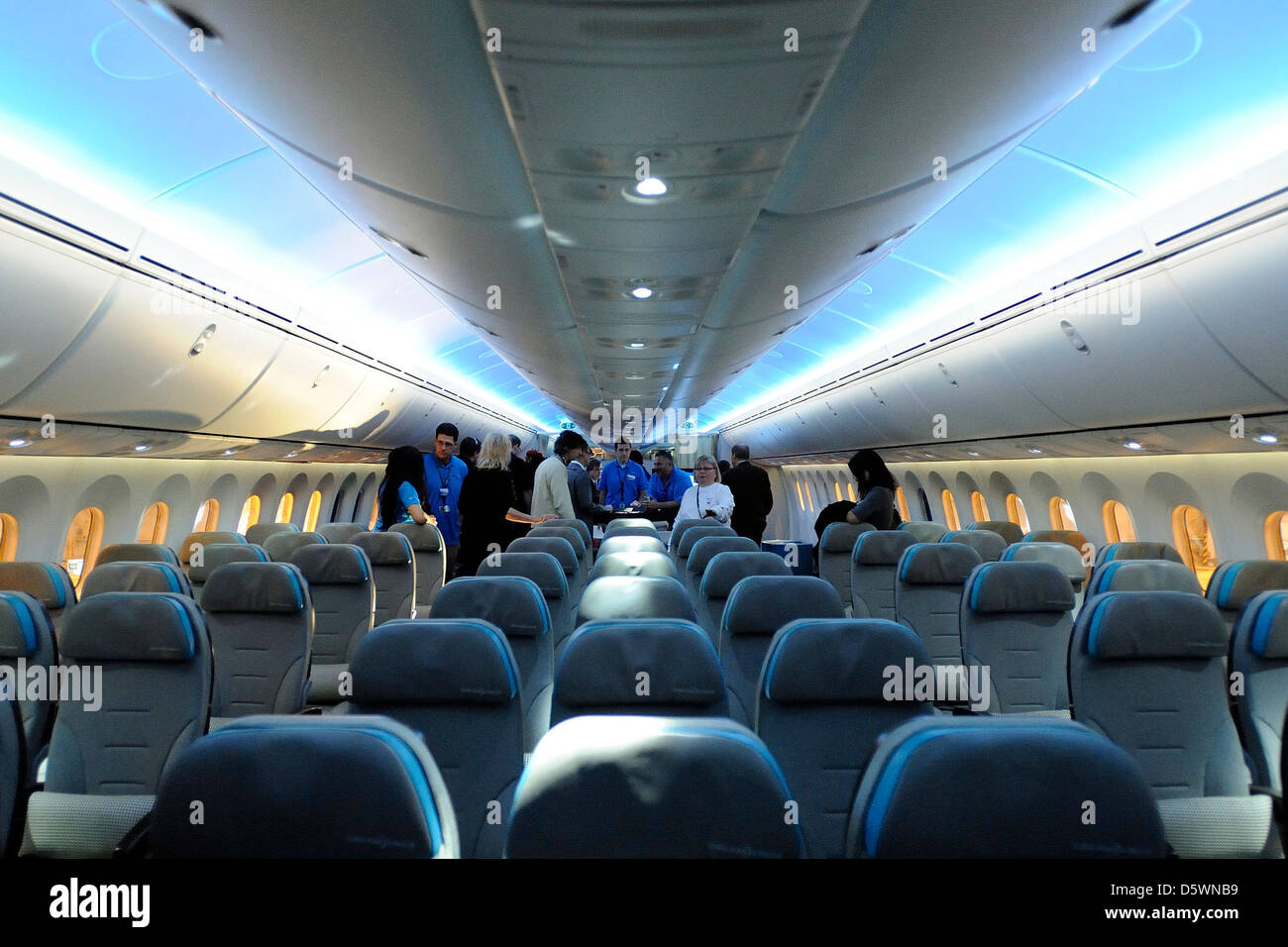 Innere Des Boeing Dreamliner 787 Air Canada Feiert Ihr 75