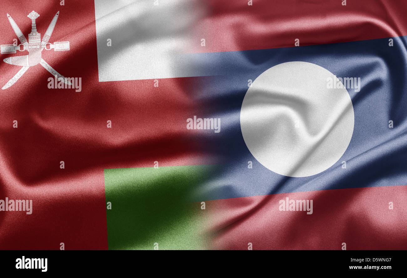 Oman und Laos Stockfoto