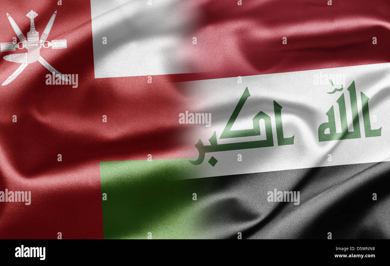 Irak und Oman Stockfoto