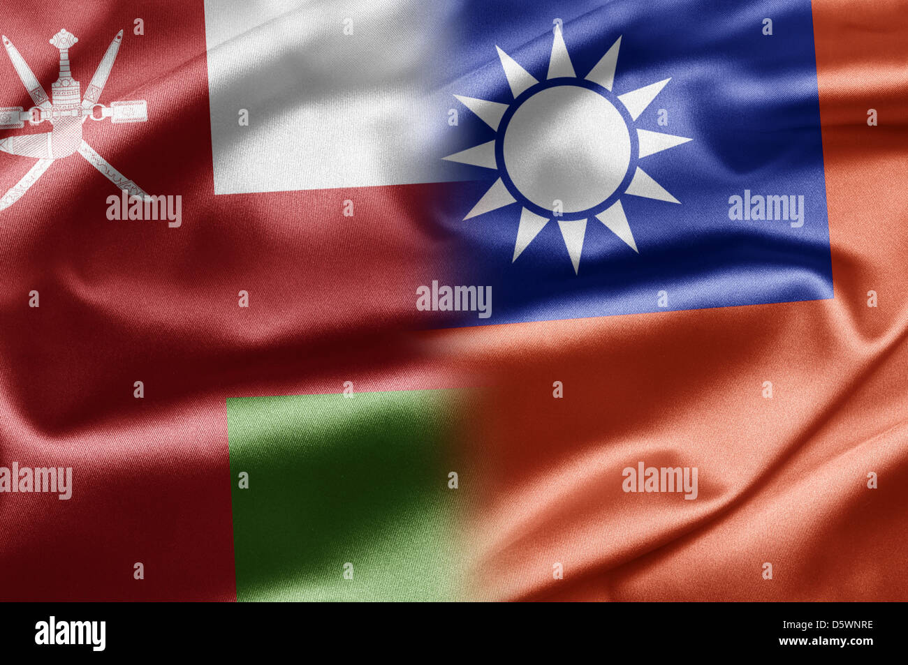 Oman und Taiwan Stockfoto