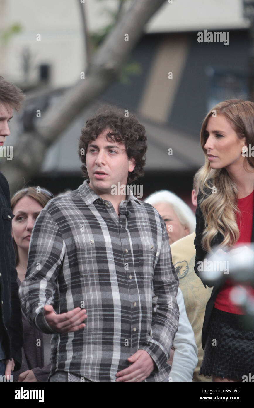 Oliver Cooper die Besetzung des Films, "Project X" The Grove auf die Entertainment-Nachrichtensendung "Extra" Los angezeigt werden Stockfoto