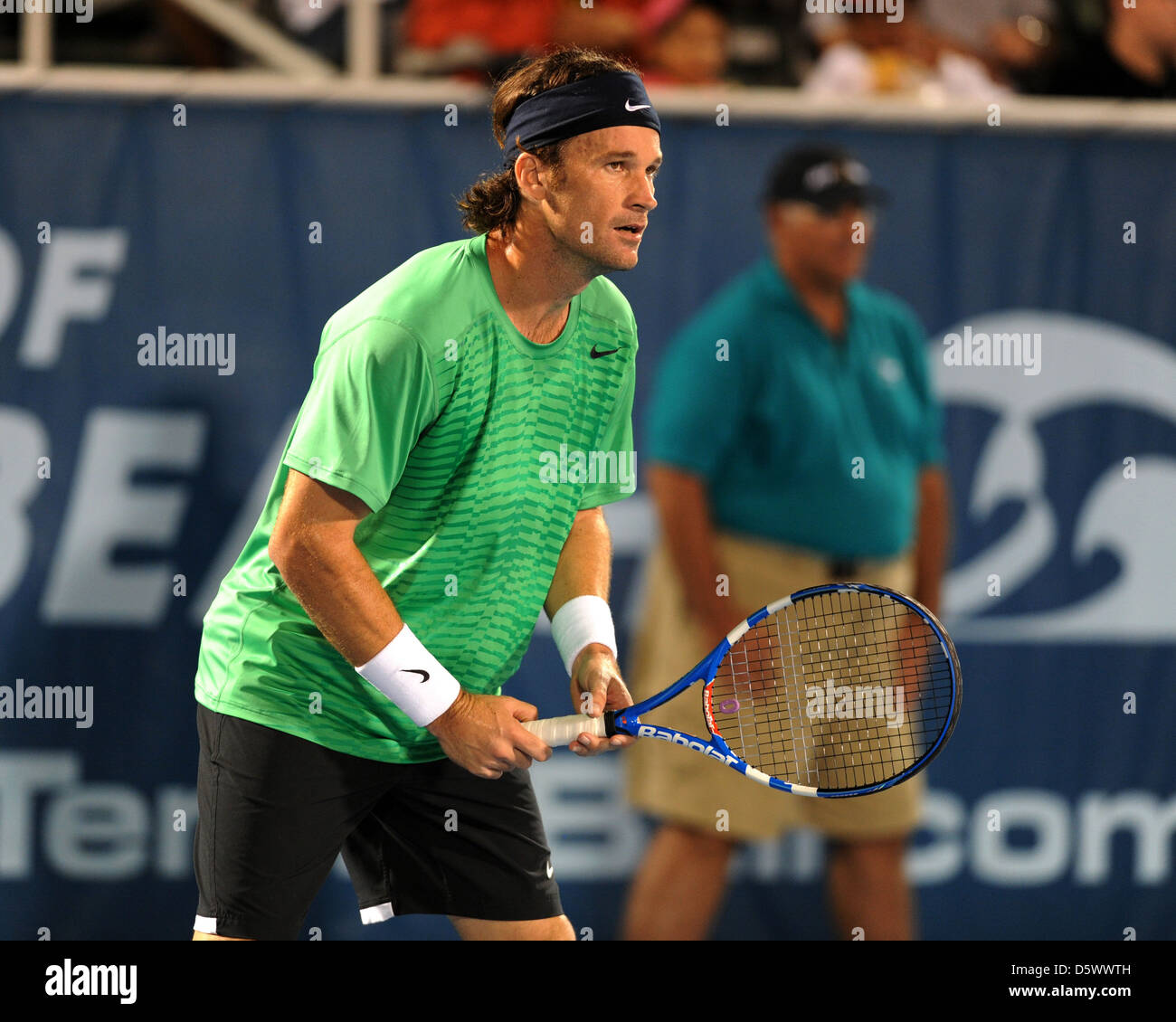 Carlos Moya konkurriert während der Delray Beach International Tennis Championships Delray Beach, Florida - 28.02.12 Stockfoto