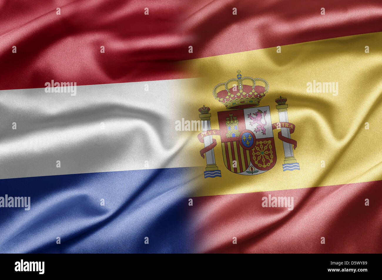 Niederlande und Spanien Stockfoto