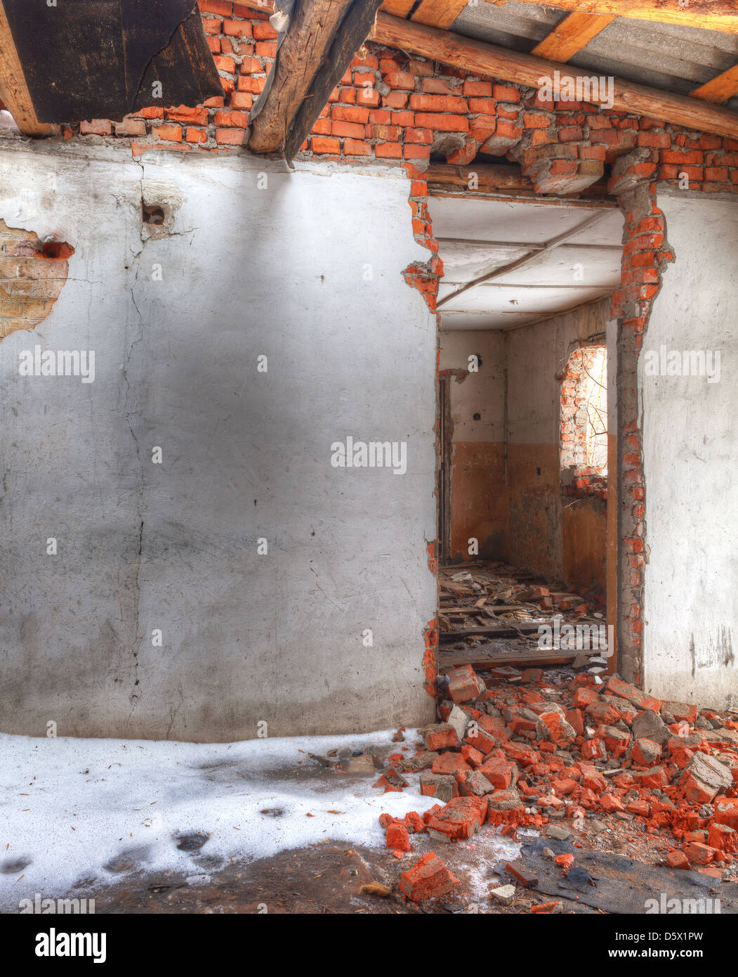 High Dynamic Range Image eines verlassenen Gebäudes Stockfoto