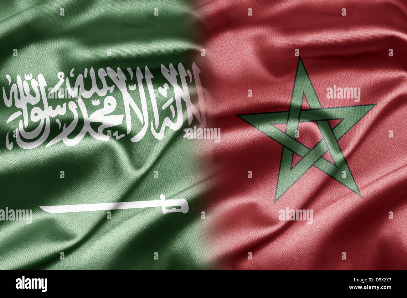 Saudi-Arabien und Marokko Stockfoto