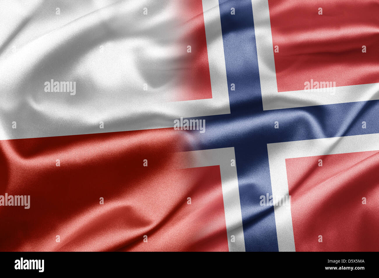 Polen und Norwegen Stockfoto