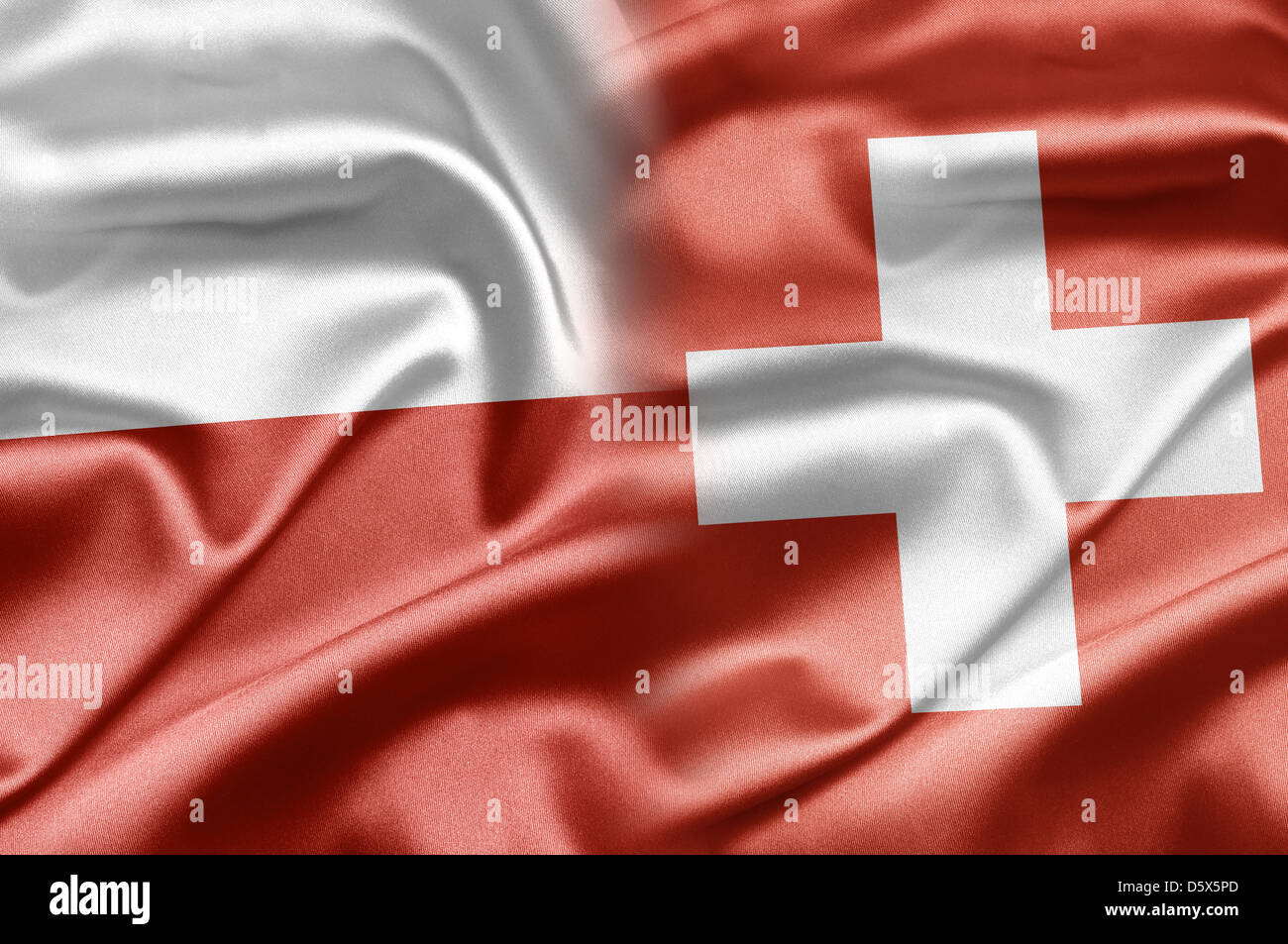 Polen und der Schweiz Stockfoto