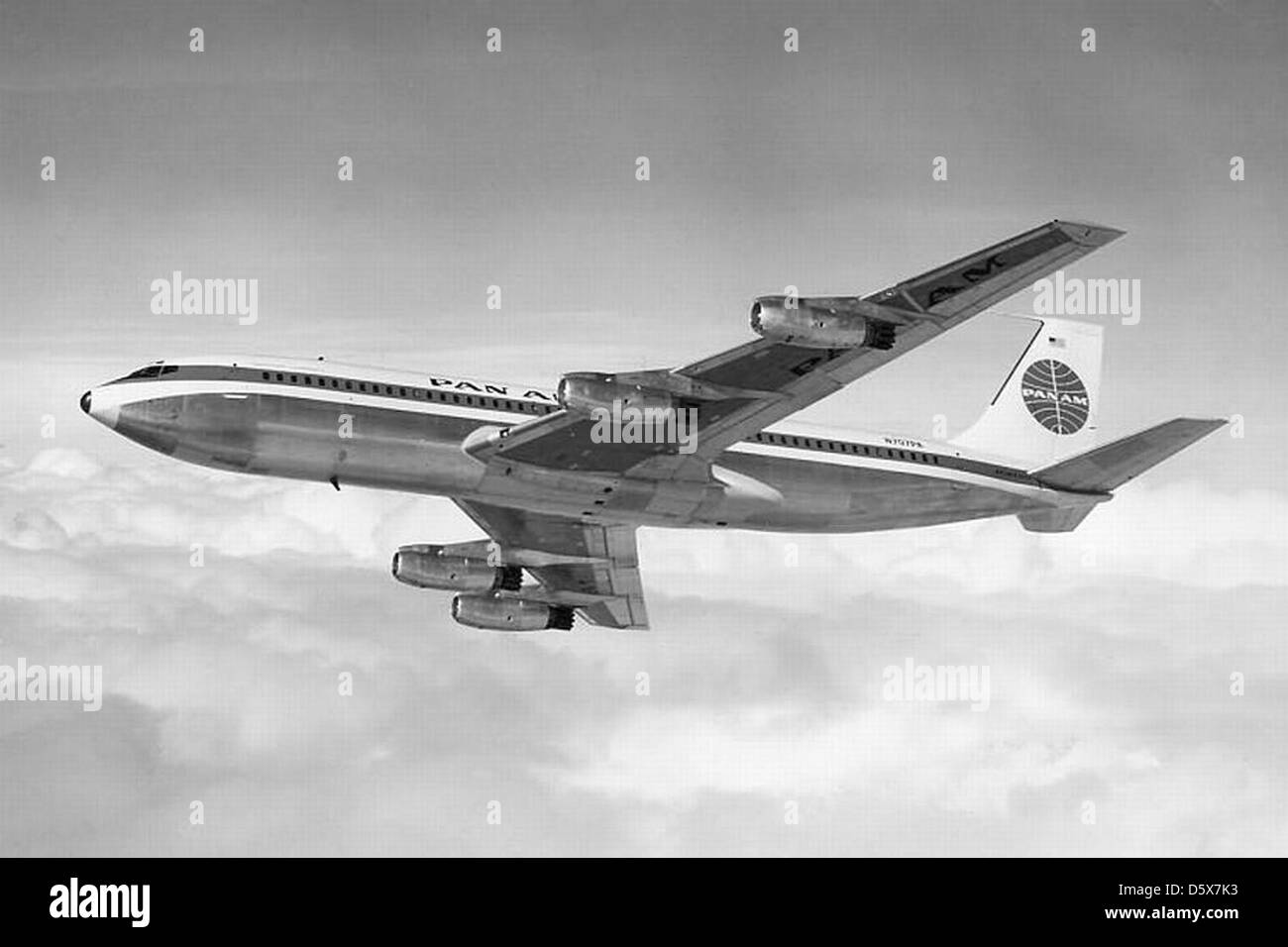 Boeing 707-121 (N707PA) Pan American World Airways "Clipper Maria". Stockfoto