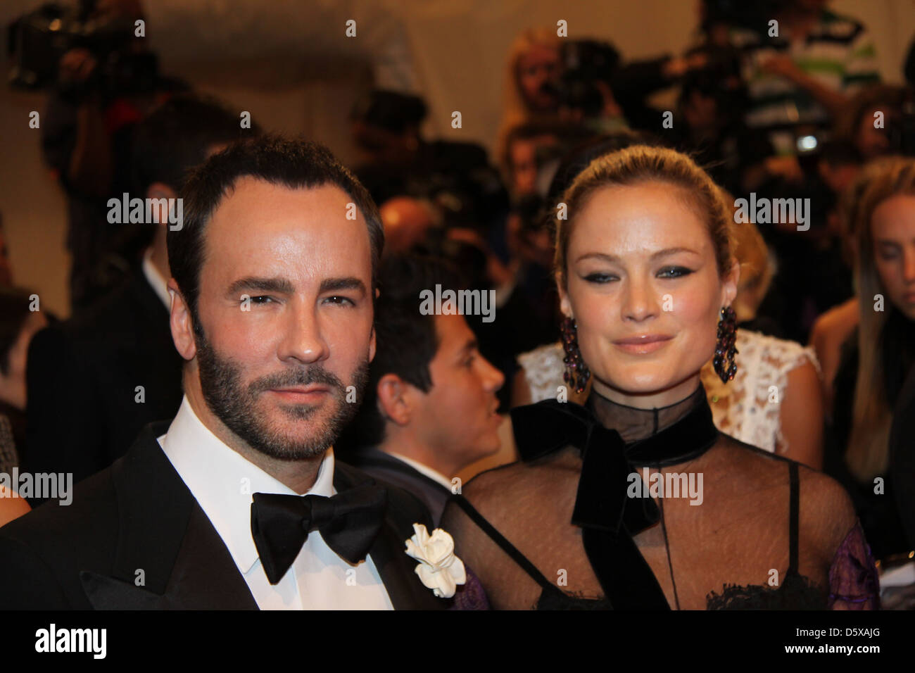 Tom Ford, Carolyn Murphy Alexander McQueen: "Savage Beauty" Costume Institute Gala im Metropolitan Museum of Art New York Stockfoto