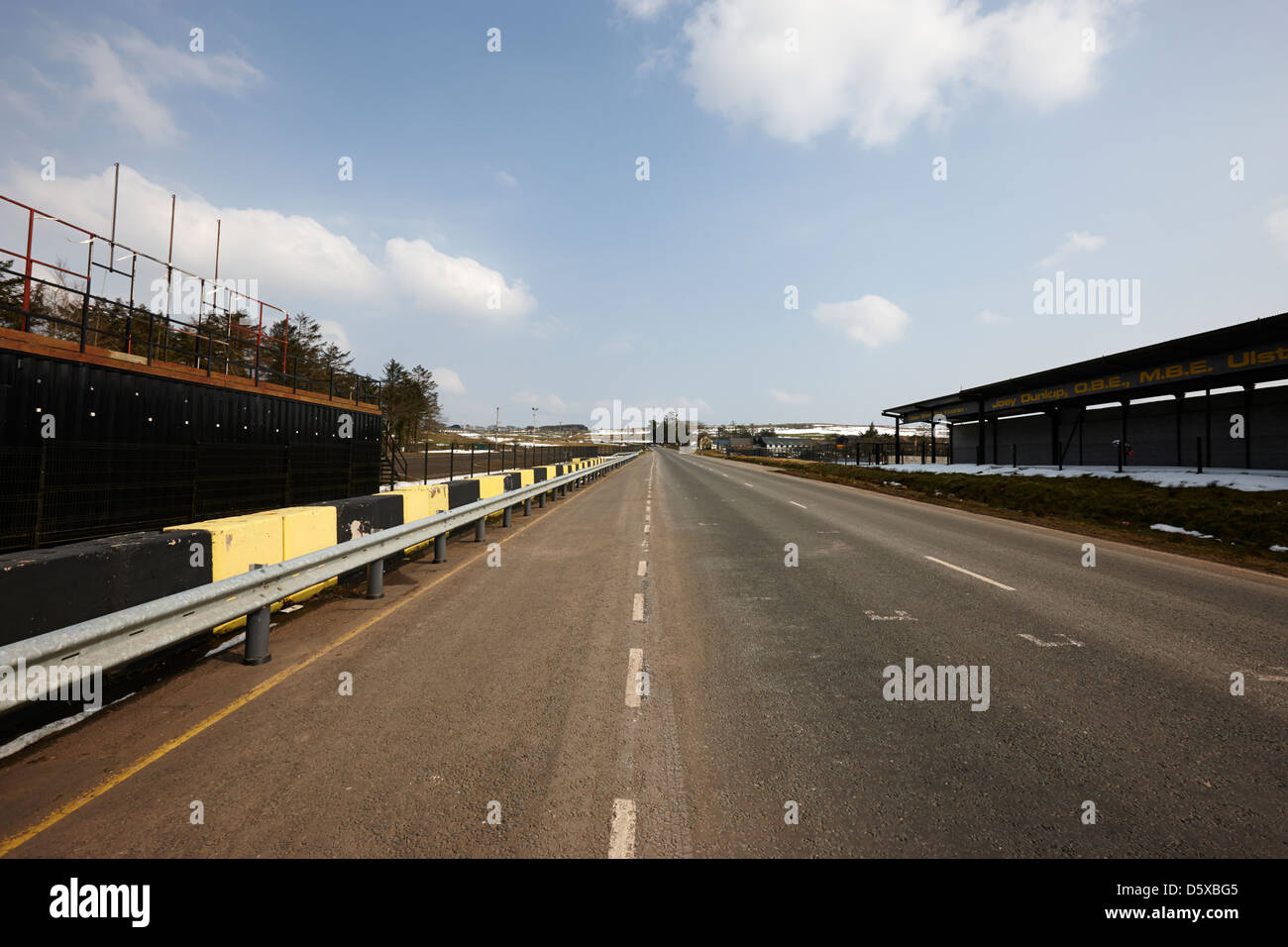 Ulster grand Prix Start Ende Dundrod Circuit County Antrim-Nordirland Vereinigtes Königreich Stockfoto