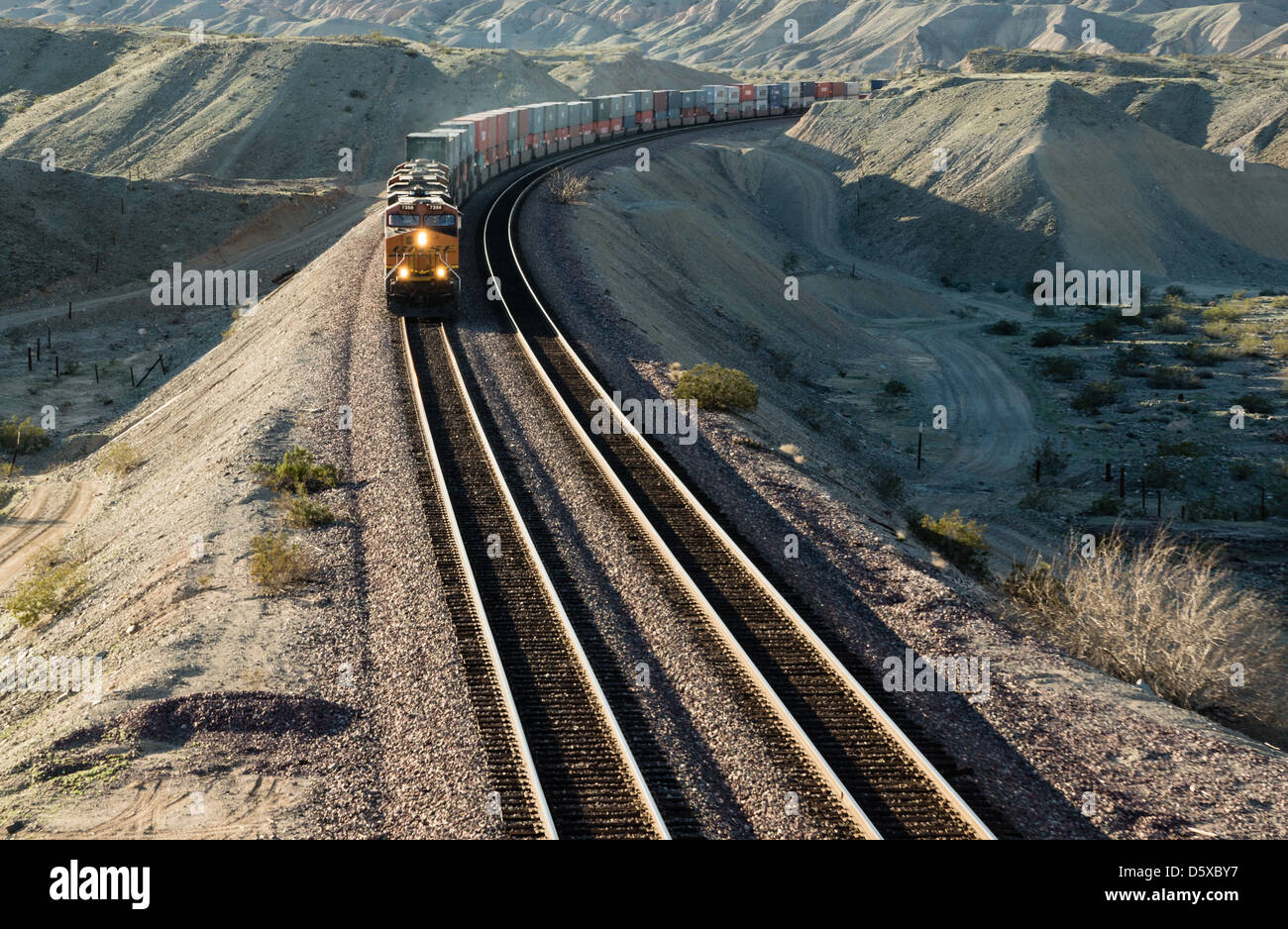 Um die Kurve Stockfoto