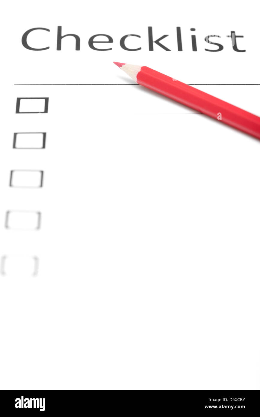 Tagesplanung Stockfoto