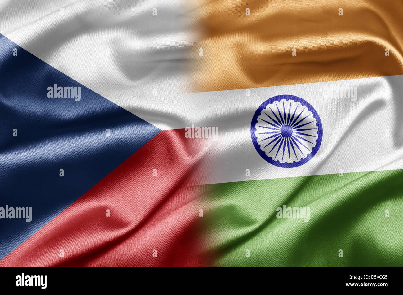 Tschechien und Indien Stockfoto