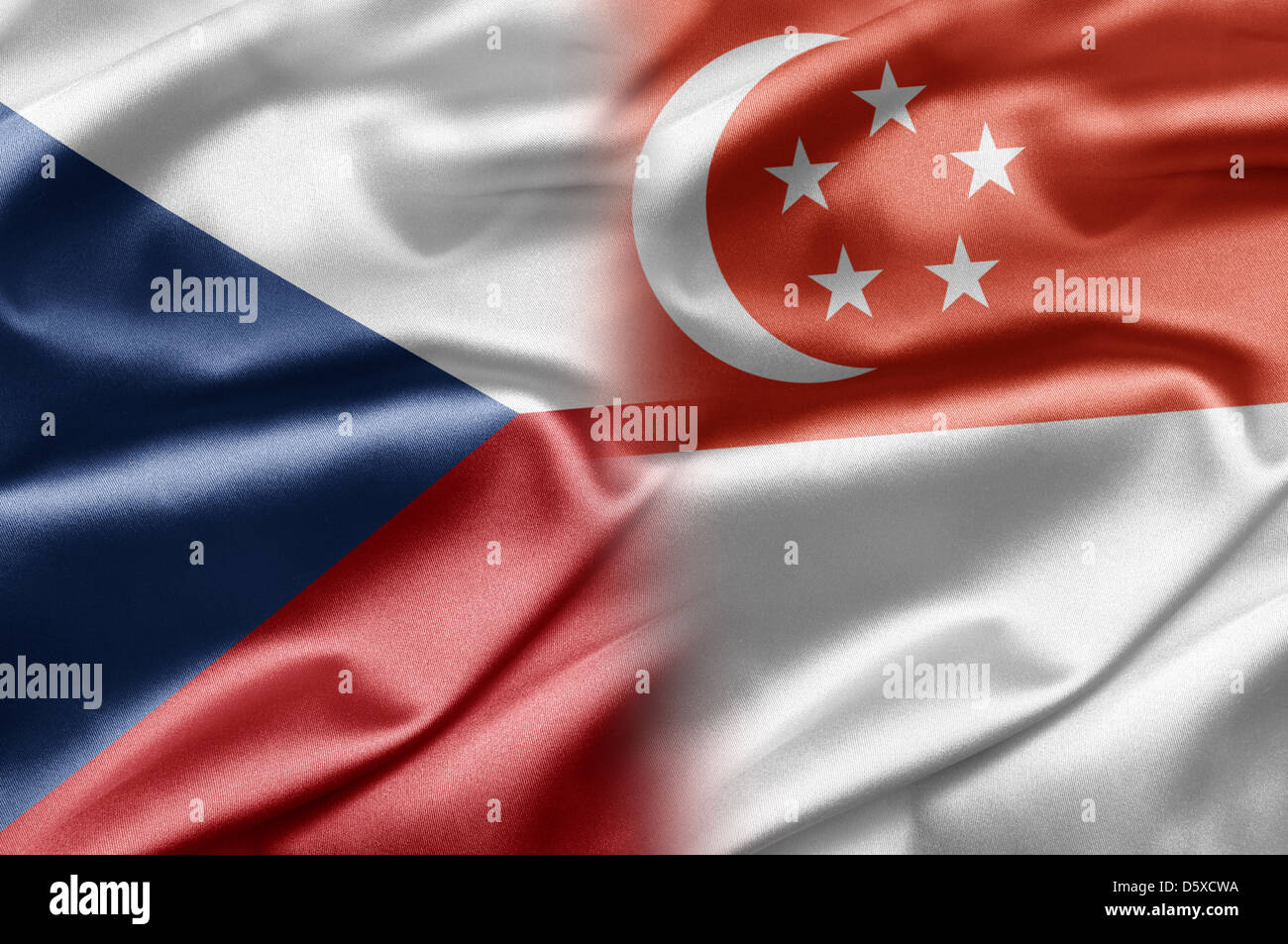 Tschechien und Singapur Stockfoto