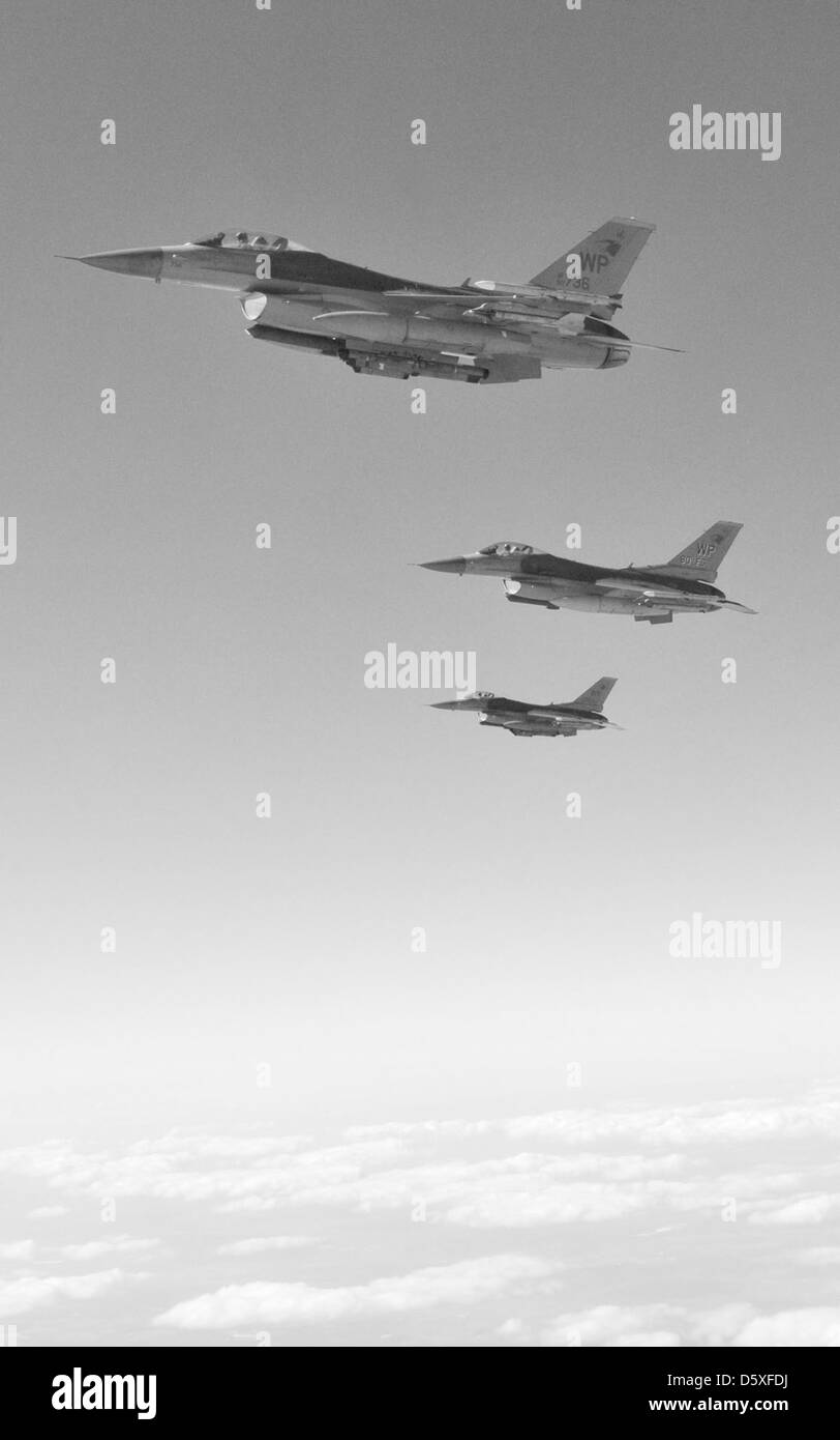 General Dynamics f-16 "Fighting Falcons" der 8. FW bei Kunsan AB, Südkorea. Stockfoto