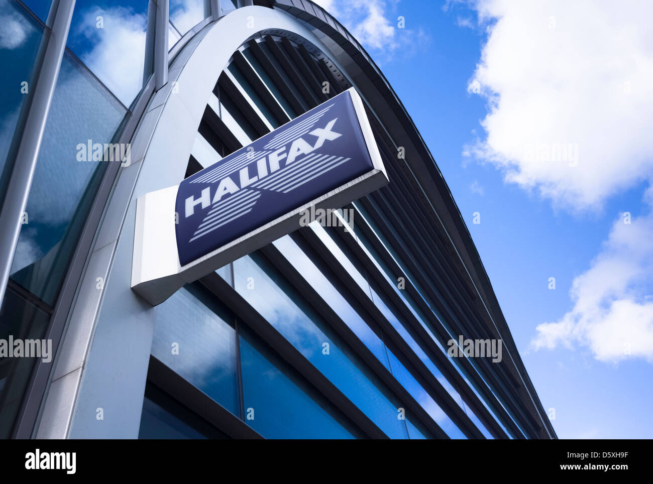 Halifax Bank Zeichen Stockfoto