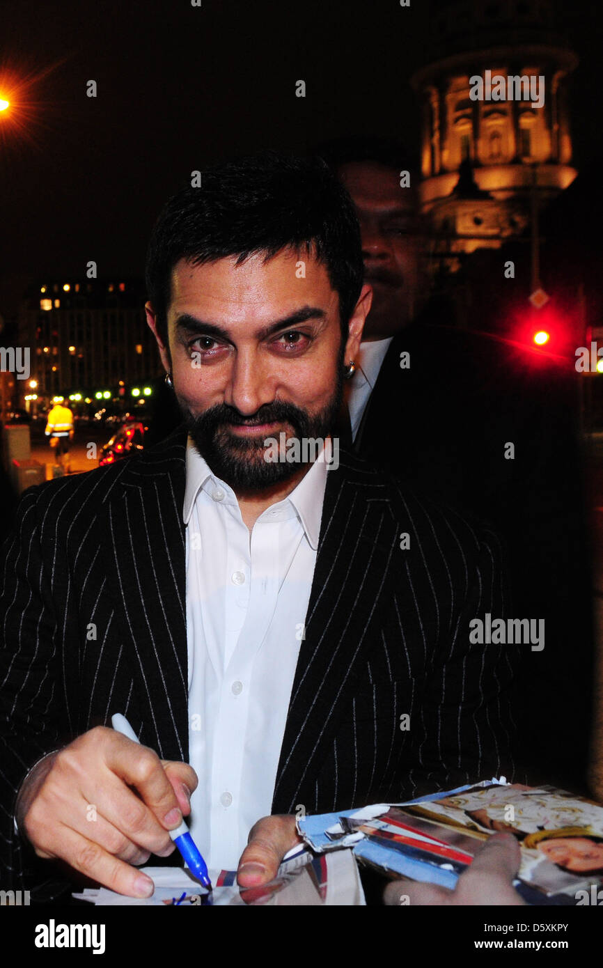 Aamir Khan in der "Baerendinner" die markiert das Ende der 61. Internationalen Filmfestspiele Berlin (Berlinale) bei Borchardt Stockfoto