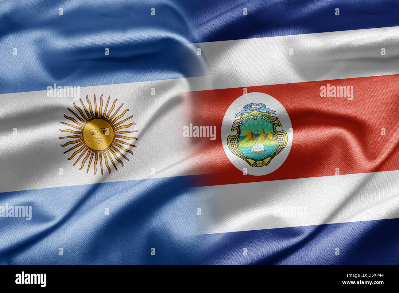 Argentinien und Costa Rica Stockfoto