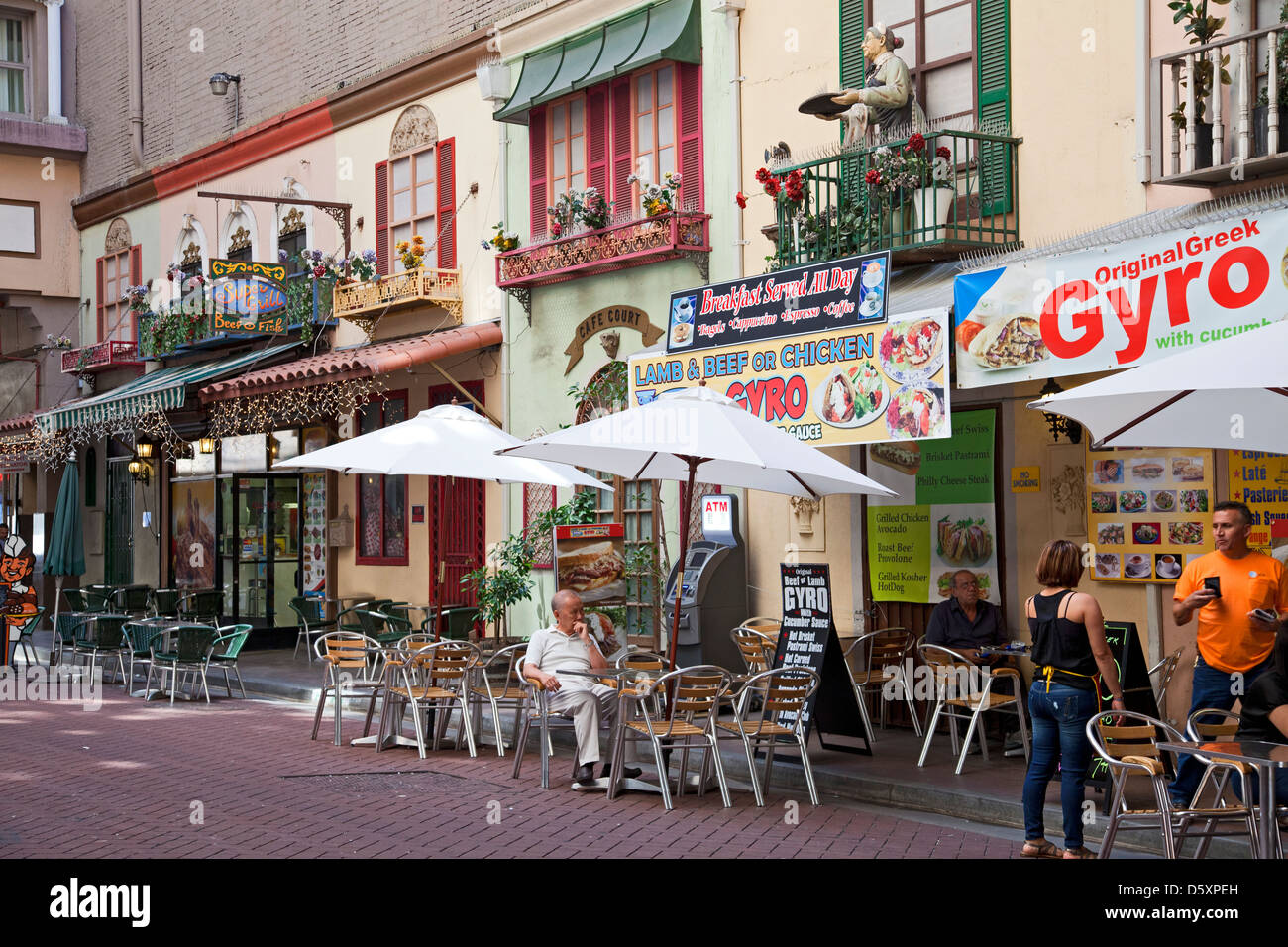 St. Vincent Gericht, die Innenstadt von Los Angeles, Kalifornien, USA Stockfoto