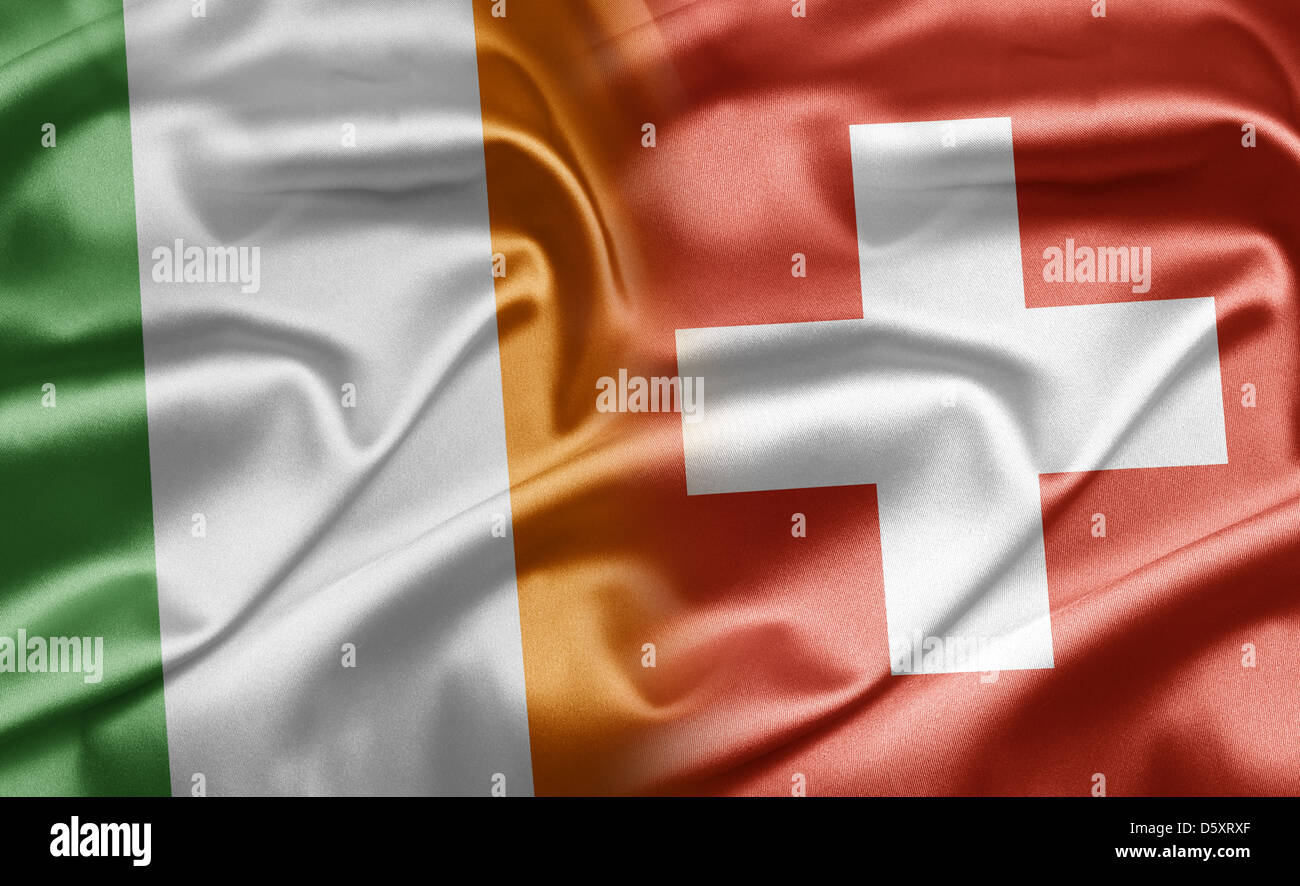 Irland und der Schweiz Stockfoto