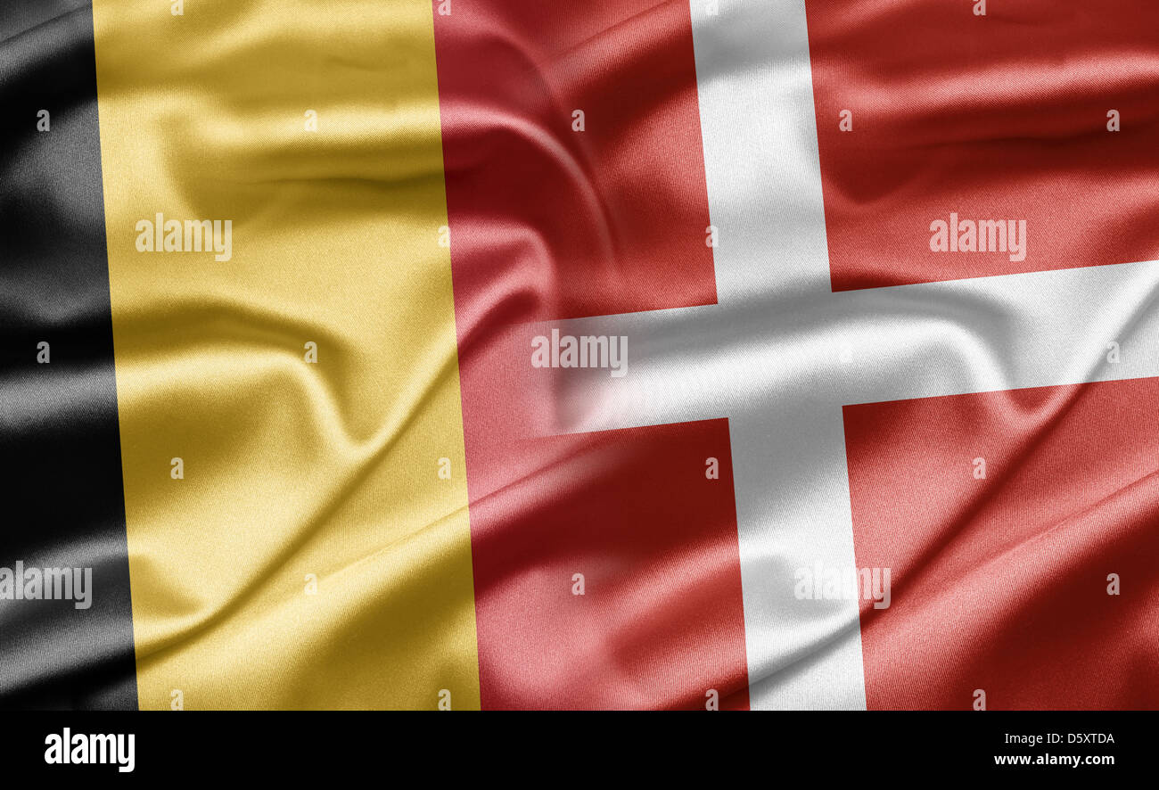 Belgien und Dänemark Stockfoto